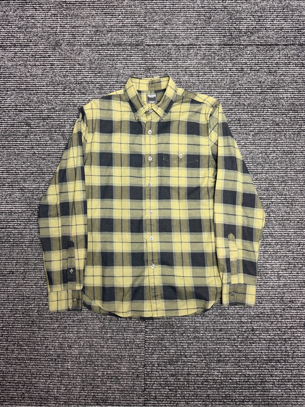 Todd Snyder Shirt Men Medium Green Flannel Button Down Long Sleeve Plaid